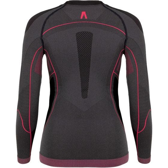 Alpinus Women's Outdoor Mora Thermoactive Base Layer Set Graphite Pink