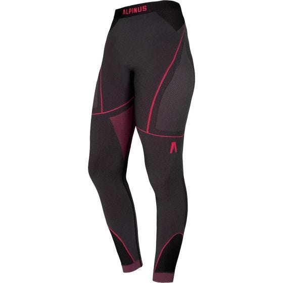 Alpinus Women's Outdoor Mora Thermoactive Base Layer Set Graphite Pink