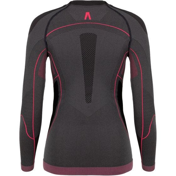 Alpinus Women's Outdoor Mora Thermoactive Base Layer Top Graphite Pink