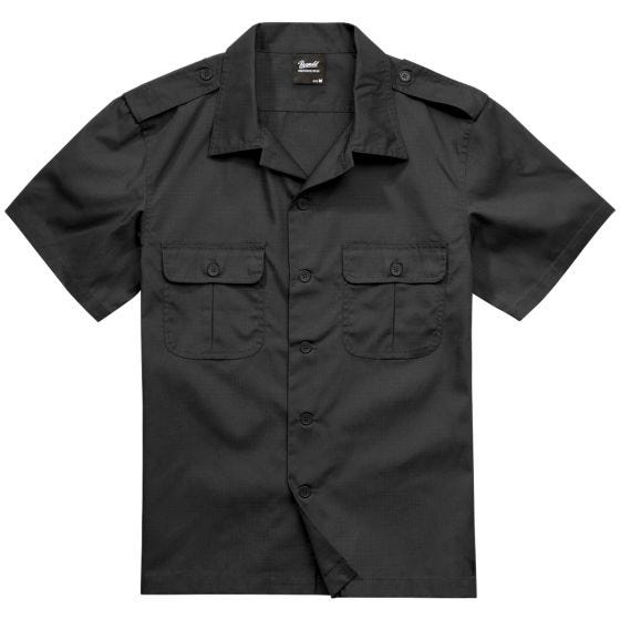 Brandit US Shirt Ripstop Short Sleeve Black