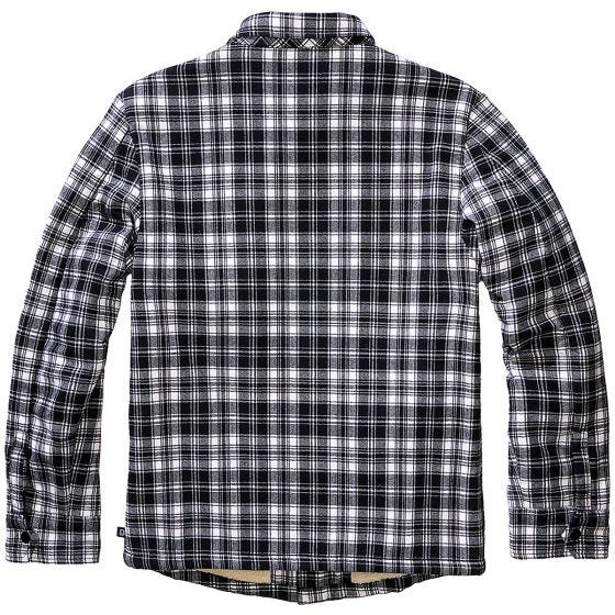 Brandit Classic Sherpa Checkered Jacket White/Black