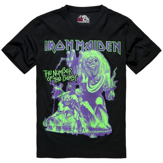 Brandit Iron Maiden Number of the Beast I T-Shirt Black
