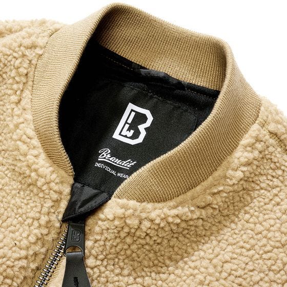 Brandit MA1 Sherpa Jacket Camel