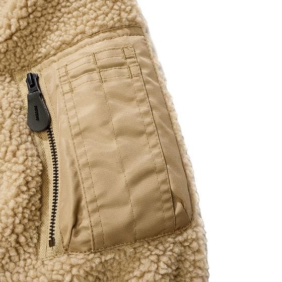 Brandit MA1 Sherpa Jacket Camel