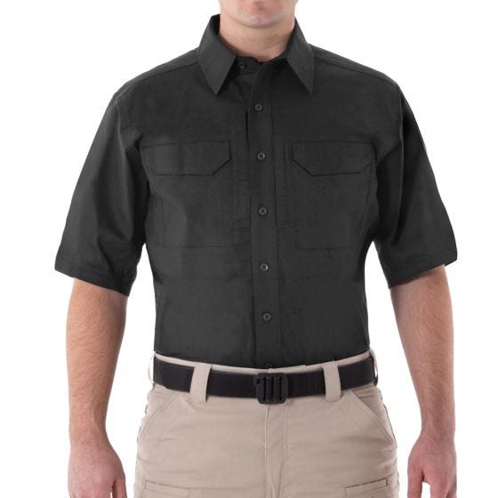 First Tactical Men's V2 Short Sleeve Tactical Shirt Black