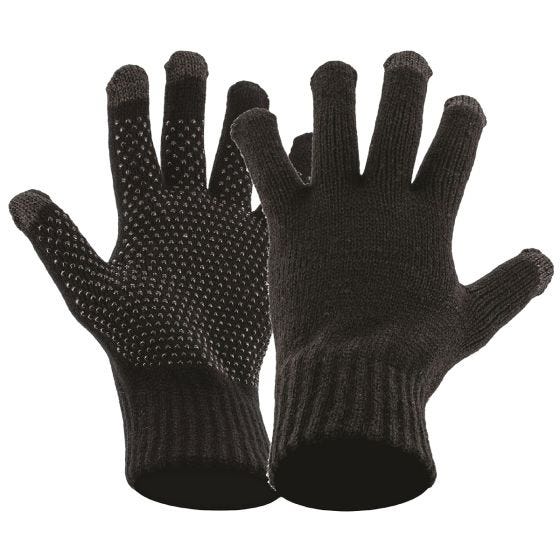 Highlander Touch Screen Knit Gloves Black