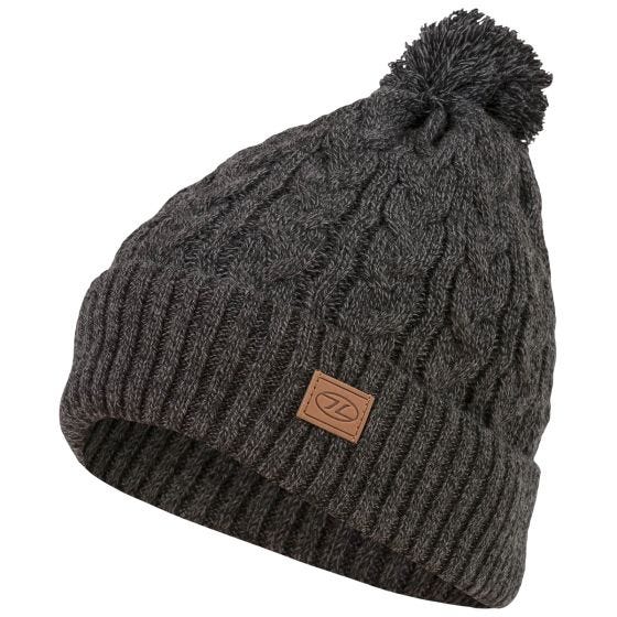 Highlander Beira Lined Bobble Hat Charcoal Marl