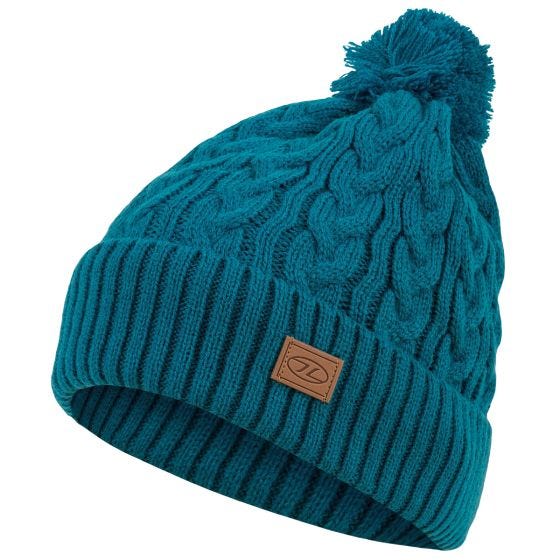 Highlander Beira Lined Bobble Hat Ocean Blue
