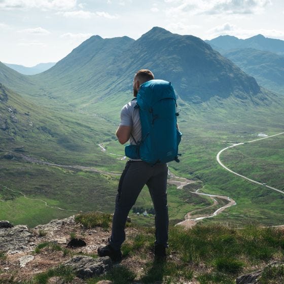 Highlander Men's Ben Nevis Rucksack 52L Petrol