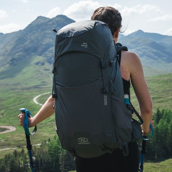 Highlander Women's Ben Nevis Rucksack 65L Grey