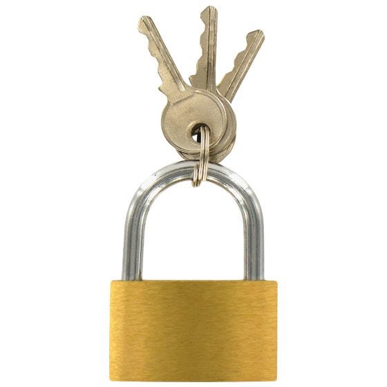 Highlander Padlock Brass