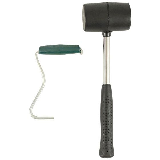 Highlander Tent Mallet & Puller Rubber Black