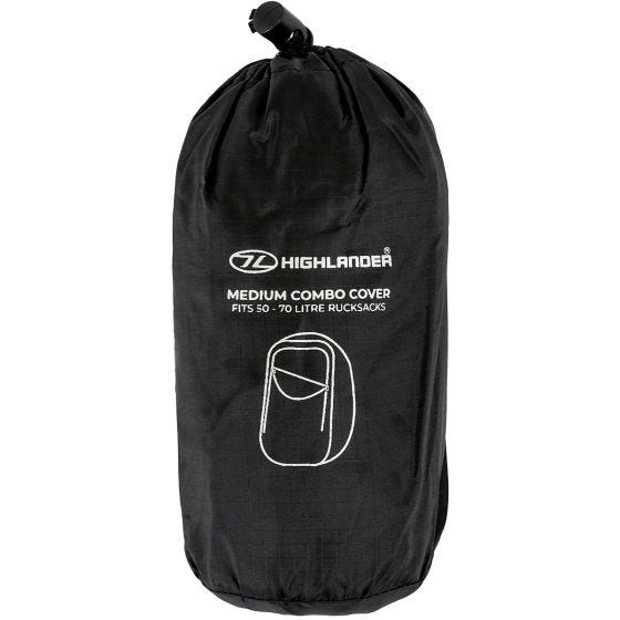 Highlander Combo Backpack Rain Cover Black