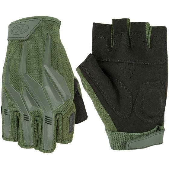 Highlander Forces Raptor Fingerless Gloves Olive