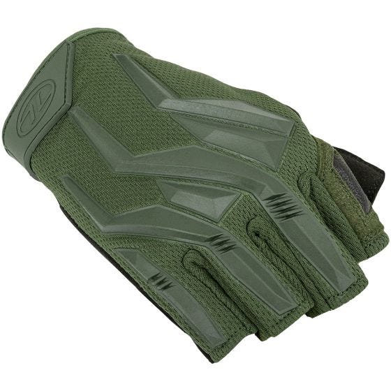 Highlander Forces Raptor Fingerless Gloves Olive