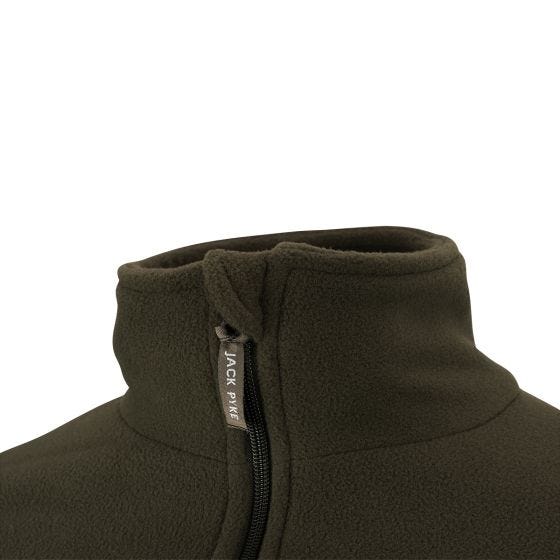 Jack Pyke Pheasant Motif Fleece Top Olive