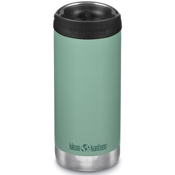 Klean Kanteen TKWide Cafe Cap Insulated Bottle 355ml Beryl Green