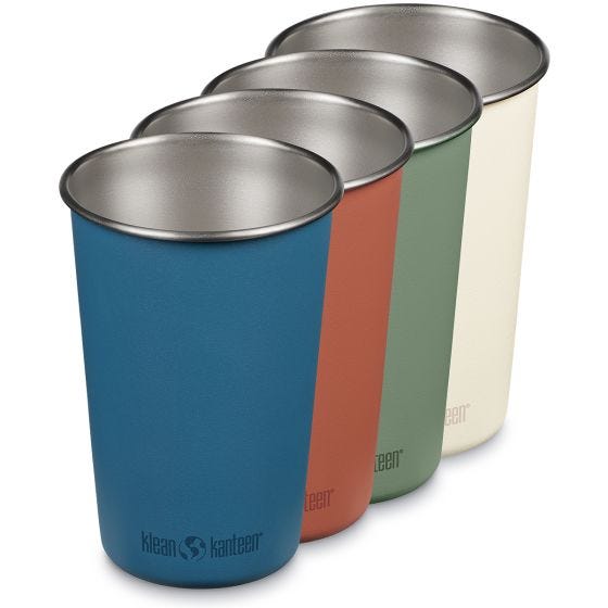 Klean Kanteen Pint Cups 4-Pack 473ml Multi Colour