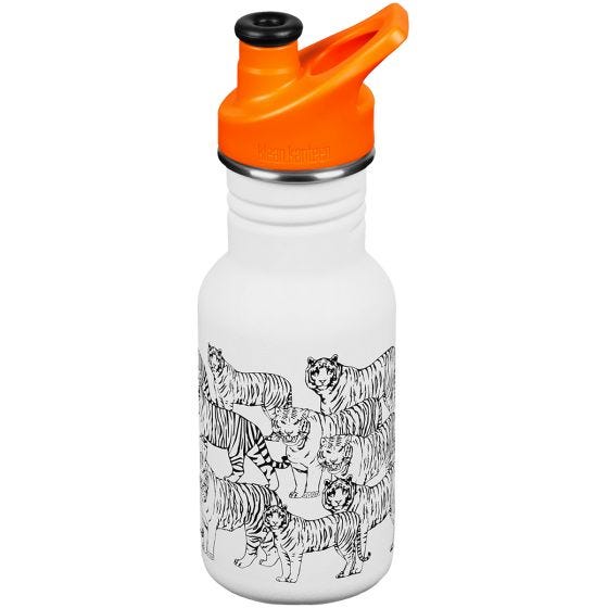Klean Kanteen Kid Kanteen 355ml Classic Narrow Bottle Sport Cap Tigers