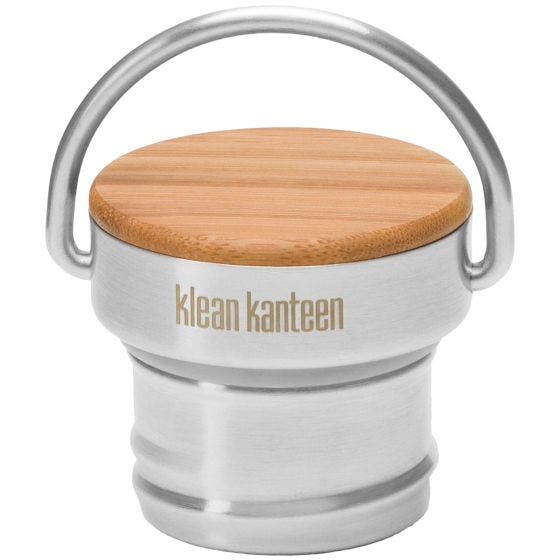 Klean Kanteen Stainless Unibody Bamboo Cap Brushed Stainless