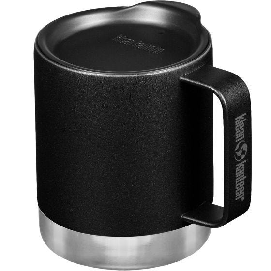 Klean Kanteen 355ml Insulated Camp Mug w/Tumbler Lid Black