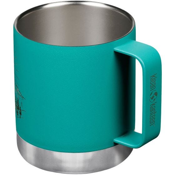 Klean Kanteen 355ml Insulated Camp Mug w/Tumbler Lid Mountain-Porcelain
