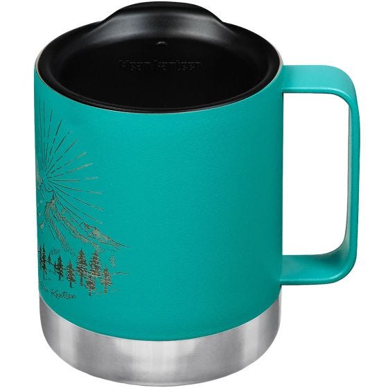 Klean Kanteen 355ml Insulated Camp Mug w/Tumbler Lid Mountain-Porcelain