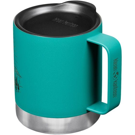 Klean Kanteen 355ml Insulated Camp Mug w/Tumbler Lid Mountain-Porcelain