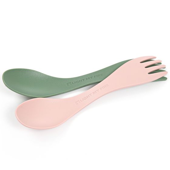 Light My Fire Spork Little Bio 2 Pack Sandy Green/Dusty Pink