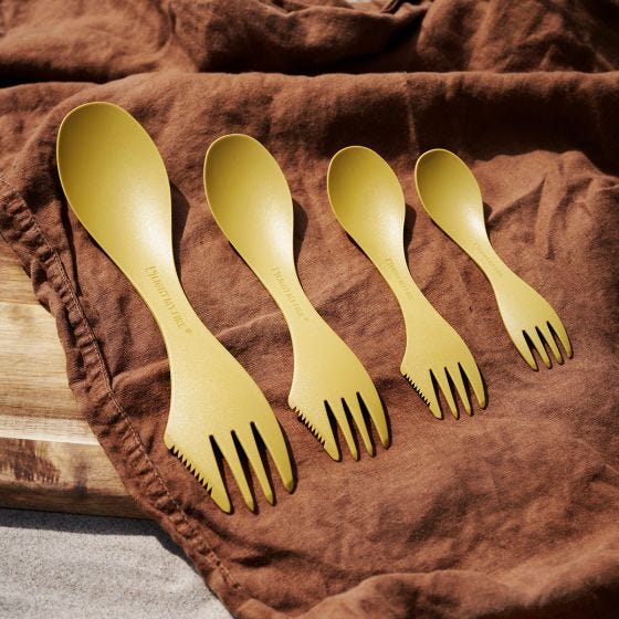 Light My Fire Spork Medium Bio 2 Pack Sandy Green/Dusty Pink