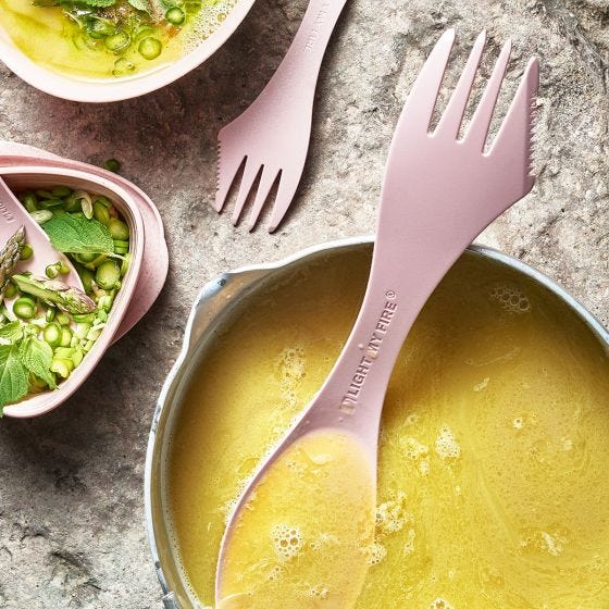 Light My Fire Spork Medium Bio 2 Pack Sandy Green/Dusty Pink