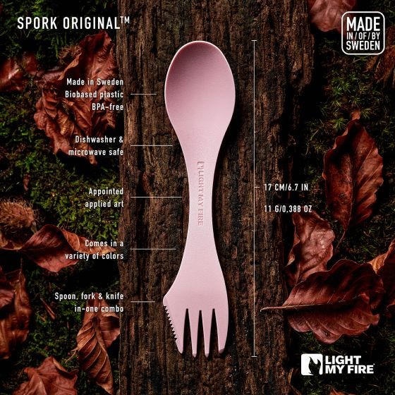 Light My Fire Spork Original Bio Musty Yellow