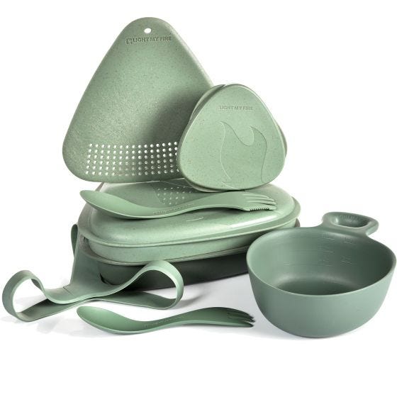Light My Fire Outdoor MealKit 8pcs Set Sandy Green