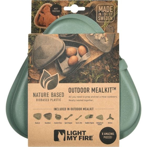 Light My Fire Outdoor MealKit 8pcs Set Sandy Green