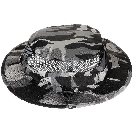 MFH Mesh Boonie Bush Hat Grey Camo