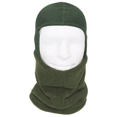 MFH Scarf Fleece with Head Section OD Green