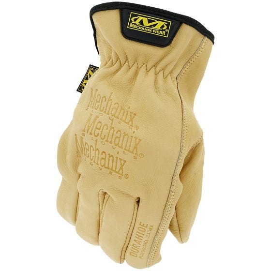 Mechanix Wear Durahide Cow Leather Driver Gloves Brown
