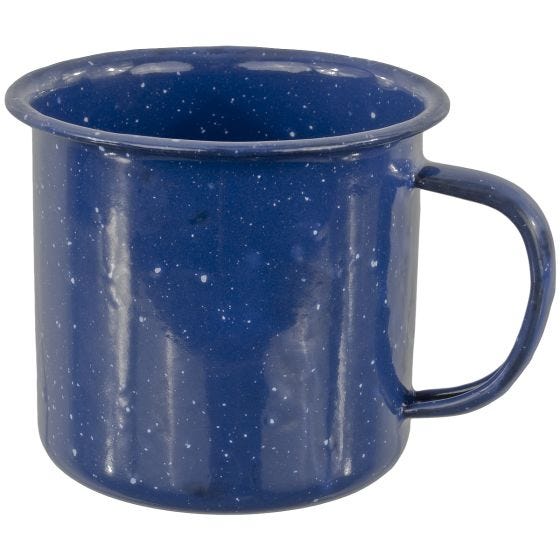 Mil-Tec 350ml Western Enamelled Cup Blue