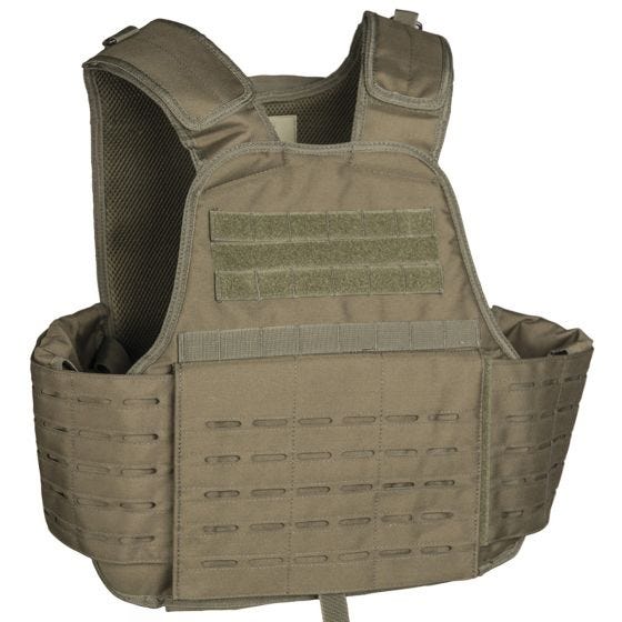 Mil-Tec Laser Cut Carrier Vest Olive Drab