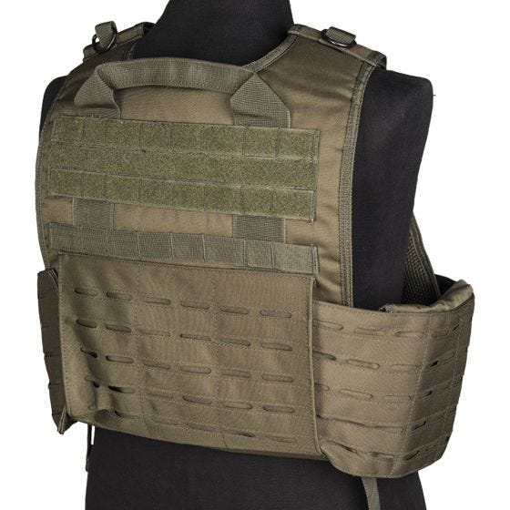 Mil-Tec Laser Cut Carrier Vest Olive Drab