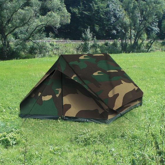 Mil-Tec Two Men Tent Mini Pack Standard Woodland