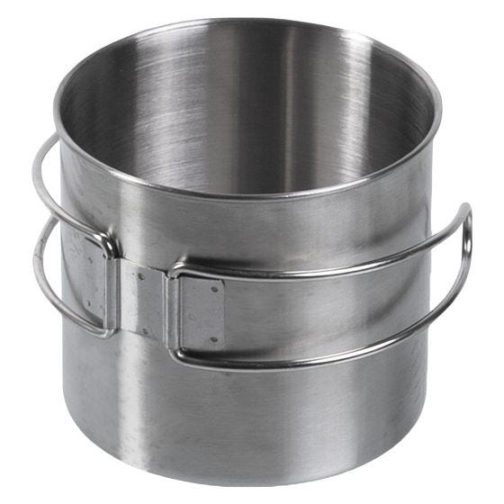 Mil-Tec 600ml Stainless Steel Mug with Wire Handle