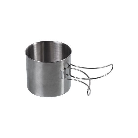 Mil-Tec 600ml Stainless Steel Mug with Wire Handle