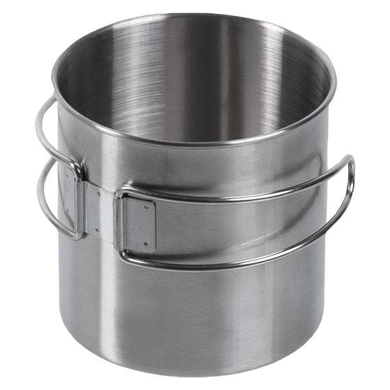 Mil-Tec 800ml Stainless Steel Mug with Wire Handle