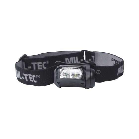 Mil-Tec 4-Colour LED Headlamp Black
