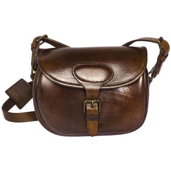 Mil-Tec Leather Shoulder Bag Brown