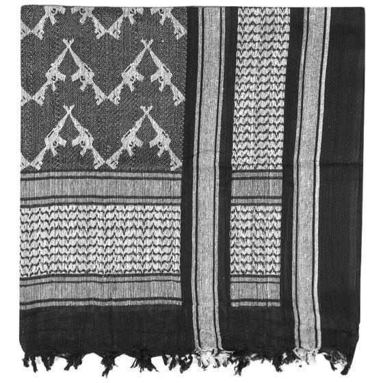 Mil-Tec Shemagh Scarf Rifles Black / White