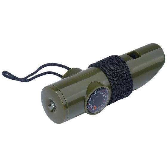Mil-Tec 6-in-1 Signaling Whistle Olive
