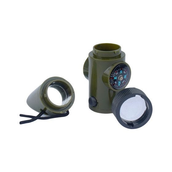 Mil-Tec 6-in-1 Signaling Whistle Olive