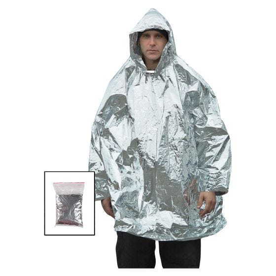 Mil-Tec Survival Poncho Silver